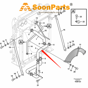 Buy Hose VOE14504913 for Volvo Excavator EC210B from soonparts online store
