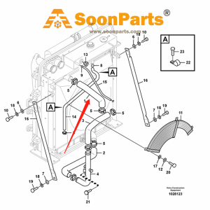 Buy Hose VOE14510585 for Volvo Excavator EC210B from soonparts online store