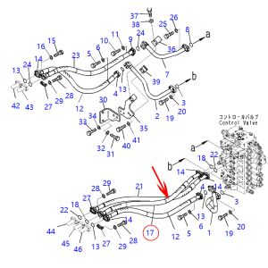 Hose 208-62-71190, 2086271190 For Komatsu Excavator PC400-8 PC450-8 PC550 from www.soonparts.com