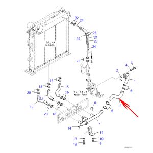 Hose 209-03-41731 2090341731 For Komatsu Excavator PC800-8E0 PC800SE-8E0 PC850SE-8E0 PC850-8R1