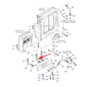 Hose 209-03-42411 2090342411 For Komatsu Excavator PC1250LC-8 PC1250-8 PC1250SP-8 PC800-8E0 PC800SE-8E0 PC850SE-8E0 PC850-8E0