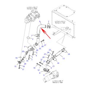 Hose 421-62-45310 4216245310 For Komatsu Wheel Loaders WA480-6 WA470-6