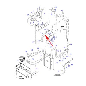 Hose 423-03-D2241 42303D2241 For Komatsu Wheel Loader WA380-3