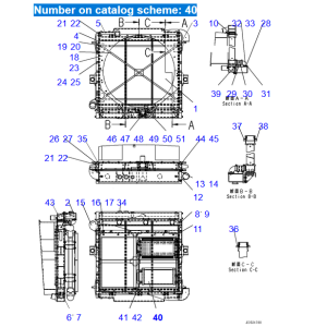 Refroidisseur d&#39;huile hydraulique 423-03-31321 4230331321 pour camion à benne Komatsu HD465-7 HD605-7