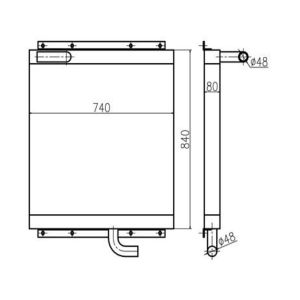 Hydraulikölkühler-für-Kato-Bagger-HD700-5