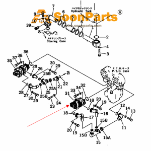 Pompe hydraulique 705-51-42060 pour bulldozer Komatsu D575A-2
