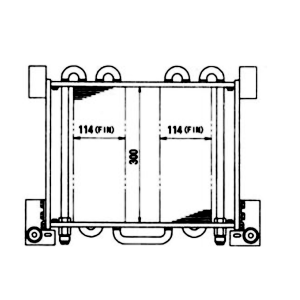 Hydraulic Oil Cooler 104-Y16-3272 for Komatsu Bulldozer D20PL-7 D21A-7 D21A-7T D21P-7T D21PL-7