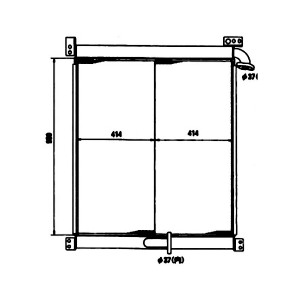 Hydraulic Oil Cooler 207-03-51121 2070351121 for Komatsu Excavator PC300 PC300-5 PC310-5