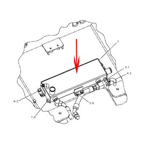 Hydraulic Oil Cooler CA2763872 276-3872 2763872 For Caterpillar CAT Engine C6.6 Caterpillar Load Haul Dump R1300G