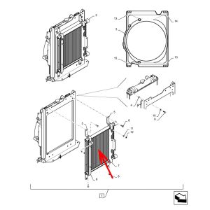 Hydraulic Oil Cooler PS53V00001P1 For Case Excavator CX55B from www.soonparts.com 