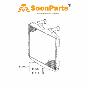 Buy Intercooler Aftercooler Air Charge Cooler VAME078661 for Kobelco Excavator SK290LC SK290LC-6E SK330LC SK330LC-6E from WWW.SOONPARTS.COM online store
