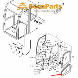 left-door-lower-glass-903-00027-90300027-for-doosan-daewoo-excavator-b55w-1-solar-55-v-plus-solar-55w-v-plus-solar-75-v