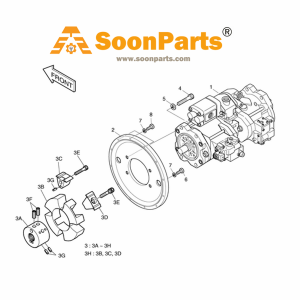 Buy Mian Pump 400914-00218 400914-00218A for Doonsan Daewoo Excavator SOLAR 210W-V from WWW.SOONPARTS.COM