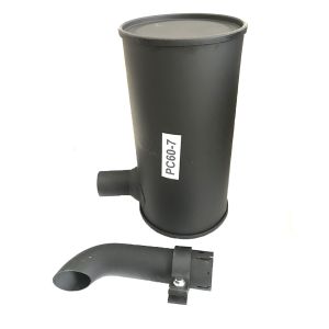 Silenziatore marmitta con tubo di coda 6204-13-5210 6205-11-5220 per escavatore Komatsu PC60-7 PC70-7 PC100-5 PC120-5 PC130-5 Motore 4D95