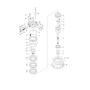Swing Motor 39Q6-11100 39Q611100 For Hyundai 9-Series Crawler Excavator R210LC-9 R220LC-9S R220LC-9SH R210NLC-9 R210NLC-9 R220NLC-9A R235LCR-9