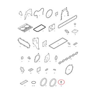 12Pcs Steam Valve Seal 65.04902-0013 65.049020013 6504902-0013 65049020013 For Doosan Engine DB08T DE12 Doosan Solar 250LC-V 290LC-V 290LL 300LC-7A