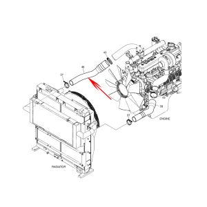 Air Hose 420101-00345 42010100345 For Doosan DX340LCA Excavator