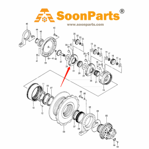 Buy Planetary Carrier 1013982 for Hitachi Excavator EX200-2 EX200K-2 from WWW.SOONPARTS.COM online store