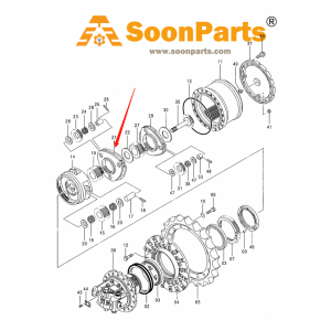 Buy Planetary Carrier 1014492 for Hitachi Excavator EX200-5 EX220-2 EX220-3 EX220-5 EX225USR(LC) EX230-5 from WWW.SOONPARTS.COM online store