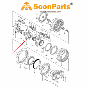 Buy Planetary Carrier 1015523 for Hitachi Excavator EX300-5 EX370-5M EX385USR EX400-3 EX400-5 ZX330 ZX450 ZX450-3 ZX470-5G ZX480MT from WWW.SOONPARTS.COM online store