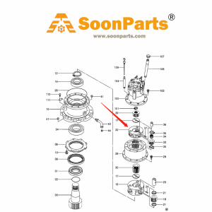 Buy Planetary Carrier 1020328 for Hitachi Excavator EX150LC-5 EX200-3 EX200-5 EX210H-5 EX225USR(LC) from WWW.SOONPARTS.COM online store