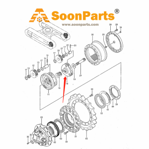 Buy Planetary Carrier 2028797 for John Deere Excavator 490E 120 from WWW.SOONPARTS.COM online store