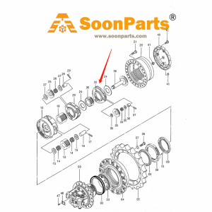 Buy Planetary Carrier 2034835 for Hitachi Excavator EX200-3 EX200-5 EX200K-3 EX210H-5 ZX200 from WWW.SOONPARTS.COM online store