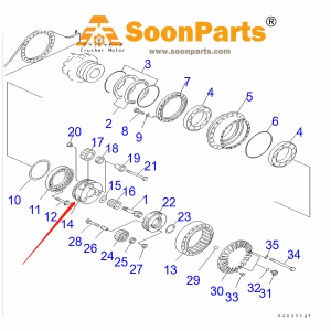 Buy Planetary Carrier 207-27-52180 for Komatsu Excavator PC1000-1 PC250LC-6L PC300 PC300-5 PC310-5 from WWW.soonparts.COM online store
