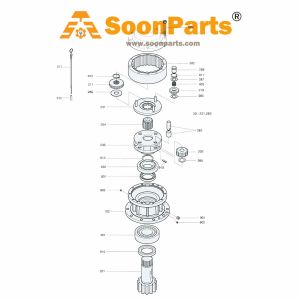 Buy Planetary Carrier 2230-1029 for Doosan Deawoo Excavator SOLAR 170-III SOLAR 200W-III SOLAR 220LC-III from WWW.soonparts.COM online store