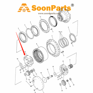 Buy Planetary Carrier 2413J353 for Kobelco Excavator K907-2 K907LC-2 MD200BLC from WWW.SOONPARTS.COM online store