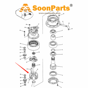 Buy Planetary Carrier 619-95003011 61995003011 for Kato Excavator HD700-1 from WWW.SOONPARTS.COM online store