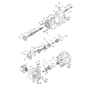 Pump Seal Kit 401-00161AKT, 40100161AKT For Doosan Daewoo Excavator DH130W-5, DH150W-7 from www.soonparts.com
