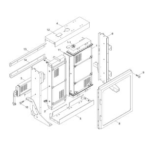 Radiator 11LF-30023, 11LF30023 For Hyundai 7-Series Wheel Loader HL740TM-7 HL740-7 from www.soonparts.com 