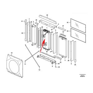 Radiator 17246331, VOE17246331 For Volvo Excavator EC380E from www.soonparts.com 