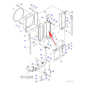 Radiator 20K-03-31251, 20K0331251 For Komatsu Excavator PW200-7K-KA PW220-7K from www.soonparts.com 