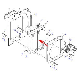 Radiator Ass'y 3F4507060 For Komatsu Excavator PC45R-8 from www.soonparts.com