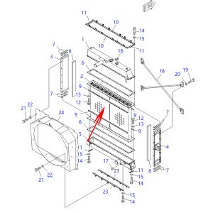 Radiator Ass'y 569-03-81210, 5690381210 For Komatsu Dump Trucks HD605-7E0 HD465-7E0 from www.soonparts.com