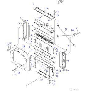 Radiator Ass'y 569-03-81901, 5690381901 For Komatsu Dump Trucks HD605-7E0 HD465-7E0 from www.soonparts.com