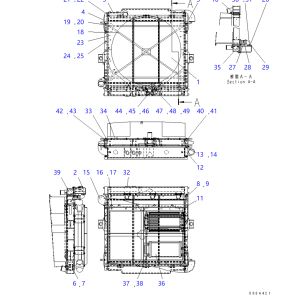 Radiator Ass'y 569-03-88103, 5690388103 For Komatsu Dump Trucks HD465-7E0 HD605-7E0 from www.soonparts.com