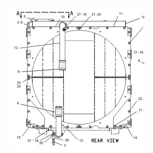 Radiator CA1084128, 108-4128, 1084128 For Caterpillar CAT Engine 3306 Caterpillar Wheel Loader 966F 966F II 970F from www.soonparts.com 