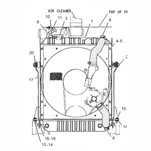 Radiator CA4Y6925, 4Y-6925, 4Y6925, CA1079120, 107-9120, 1079120 For Caterpillar Engine 3114 Caterpillar Compact Wheel Loader 910E from www.soonparts.com