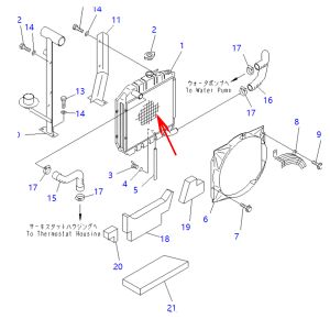 Radiator Core Ass'y 890001218 For Komatsu Excavator PC05-7 PC07-2 PC12UU-2 PC15R-8 PW05-1 PC10-7 PC10N-7 PC12R-8 from www.soonparts.com