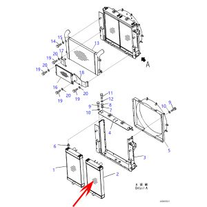 Radiator Subassembly 56B-03-23201, 56B0323201 For Komatsu Dump Trucks HM350-2R HM400-2 from www.soonparts.com from www.soonparts.com