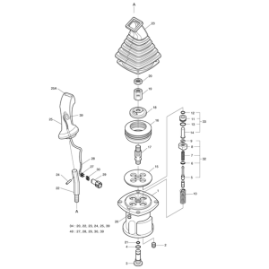Buy Remote Control Valve L.H 420-00408 42000408 420-00408A 42000408A for Doosan Daewoo Excavator B55W-1 SOLAR 55W-V PLUSS from www.soonparts.com online store