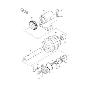 Roller Upper 2270-1005C, 22701005C, 2270-1005E, 22701005E For Doosan Solar 220LC-III 220LC-V 220N-V 250LC-V from www.soonparts.com