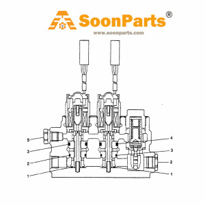 Buy Solenoid Valve 19017-22800 for Kobelco Excavator SK015 Misubishi Engine from WWW.SOONPARTS.COM online store