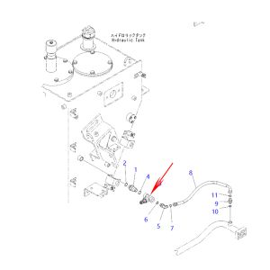Stop Valve 23B-62-53430 23B6253430 For Komatsu Wheel Loaders WA380-6 WA430-6 WA470-6A WA480-6 Komatsu Dump Trucks HM250-2 HM400-2 HM300-2 HD325-7