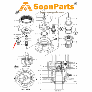 Buy Swing Motor Planet Gear 7Y-1644 for Caterpillar Excavator CAT 320 320 L 320B 320B L 320N 321B from WWW.SOONPARTS.COM online store
