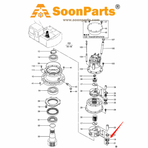 Buy Swing Motor Planet Gear 9742777 for John Deere Excavator 160LC 200LC from WWW.SOONPARTS.COM online store