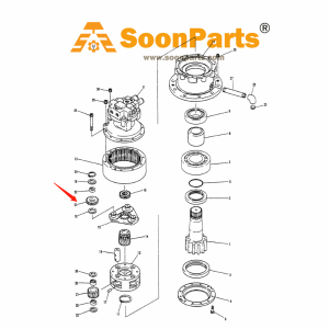 Buy Swing Motor Planet Gear YW32W01015P1 for Kobelco Excavator SK100 SK100L SK120-5 SK120LC-5 from WWW.SOONPARTS.COM online store